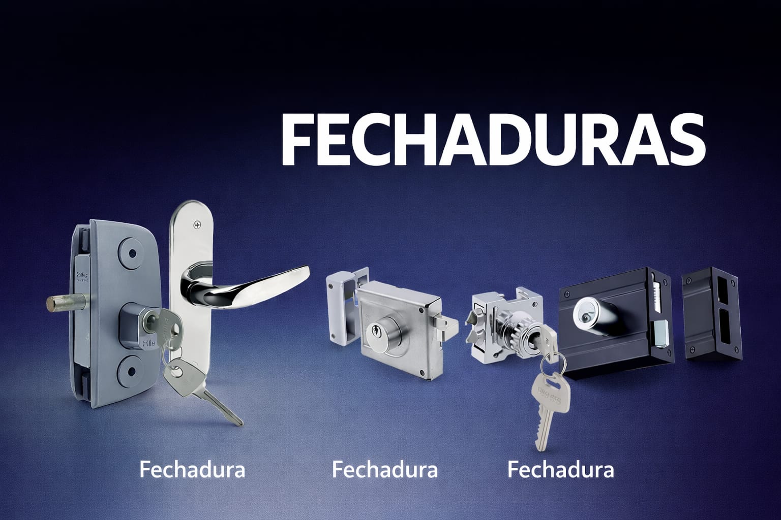 Tipos de fechaduras e cilindros